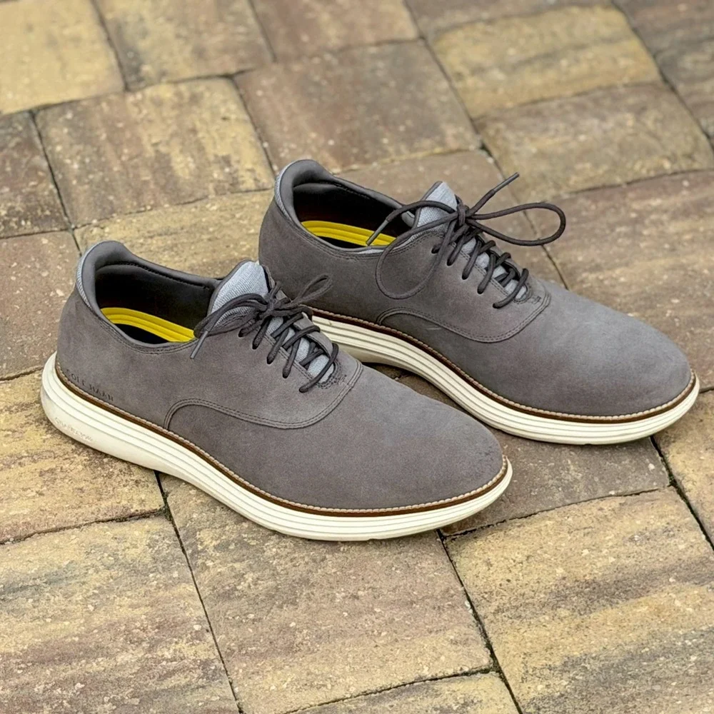 Cole Haan Original Grand 360 Oxford Men's Size 11.5M C32066 Suede Gray Lace Up